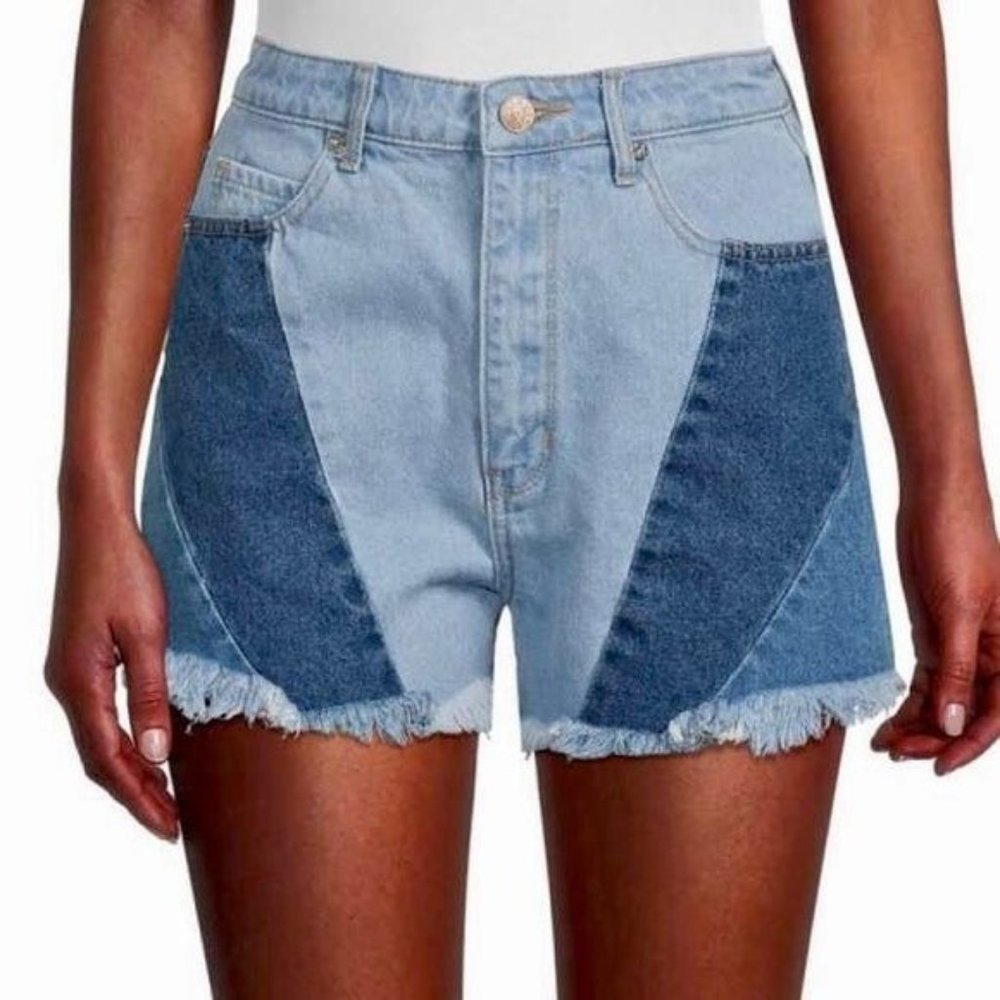 Gemma Rae Denim Jean Mom High Rise Shorts Women Size 7/28‎ NWT 100% Cotton